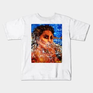 Smoking lady 67 Kids T-Shirt